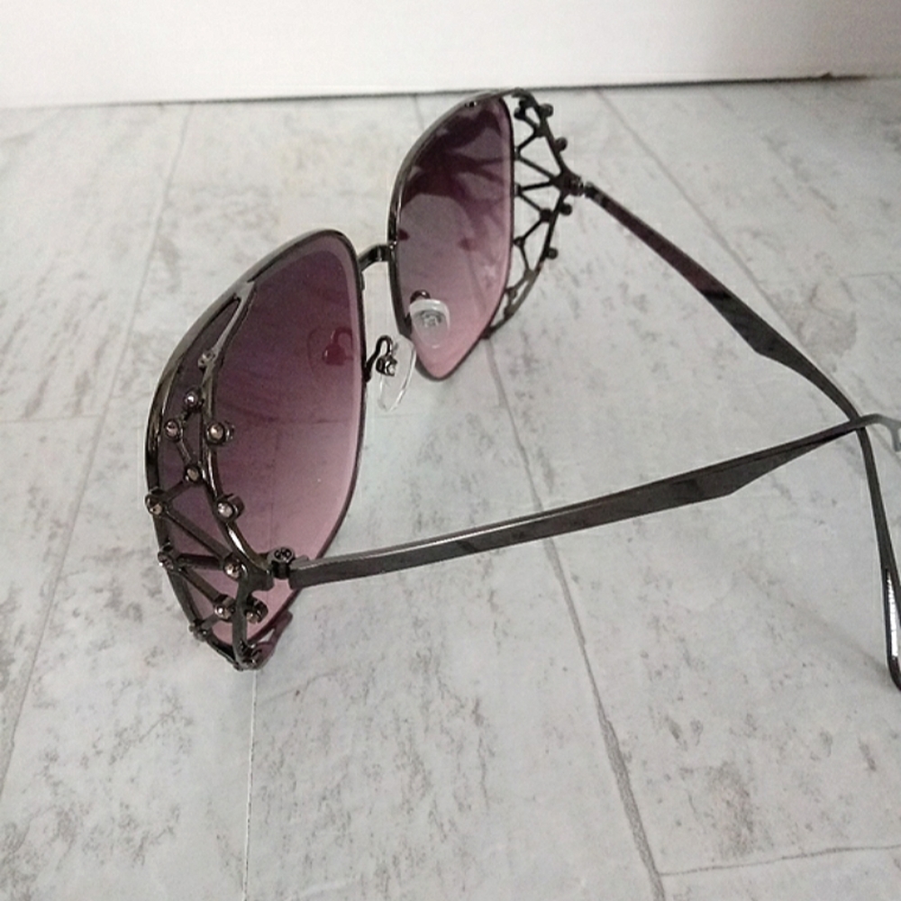 New Women's Polarized Luxury Square Oversized Sunglasses - Picture 6 of 8